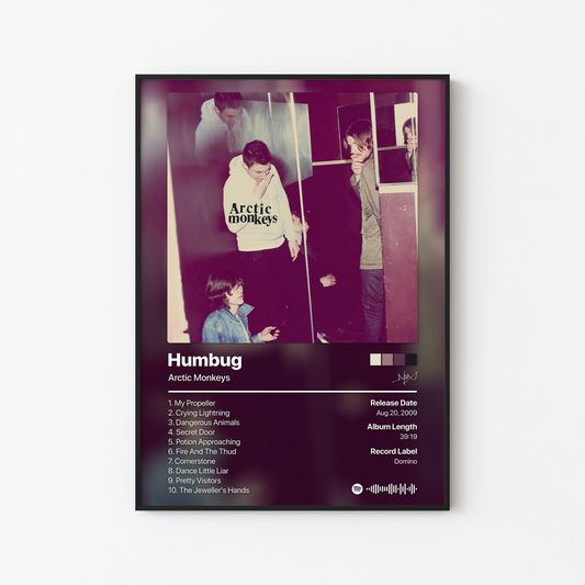 Arctic Monkeys Humbug Album Poster
