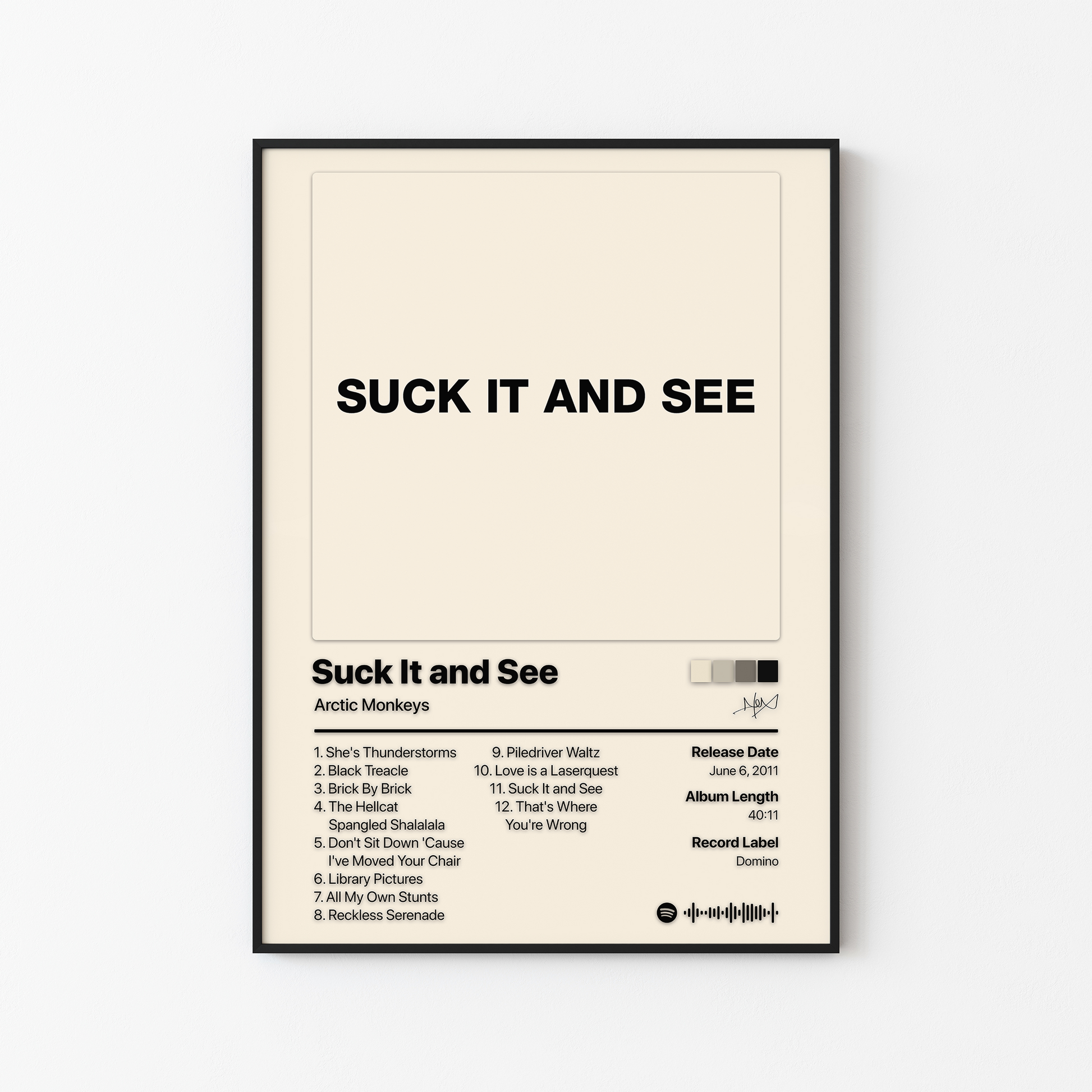 Arctic Monkeys Suck It and See Album Poster