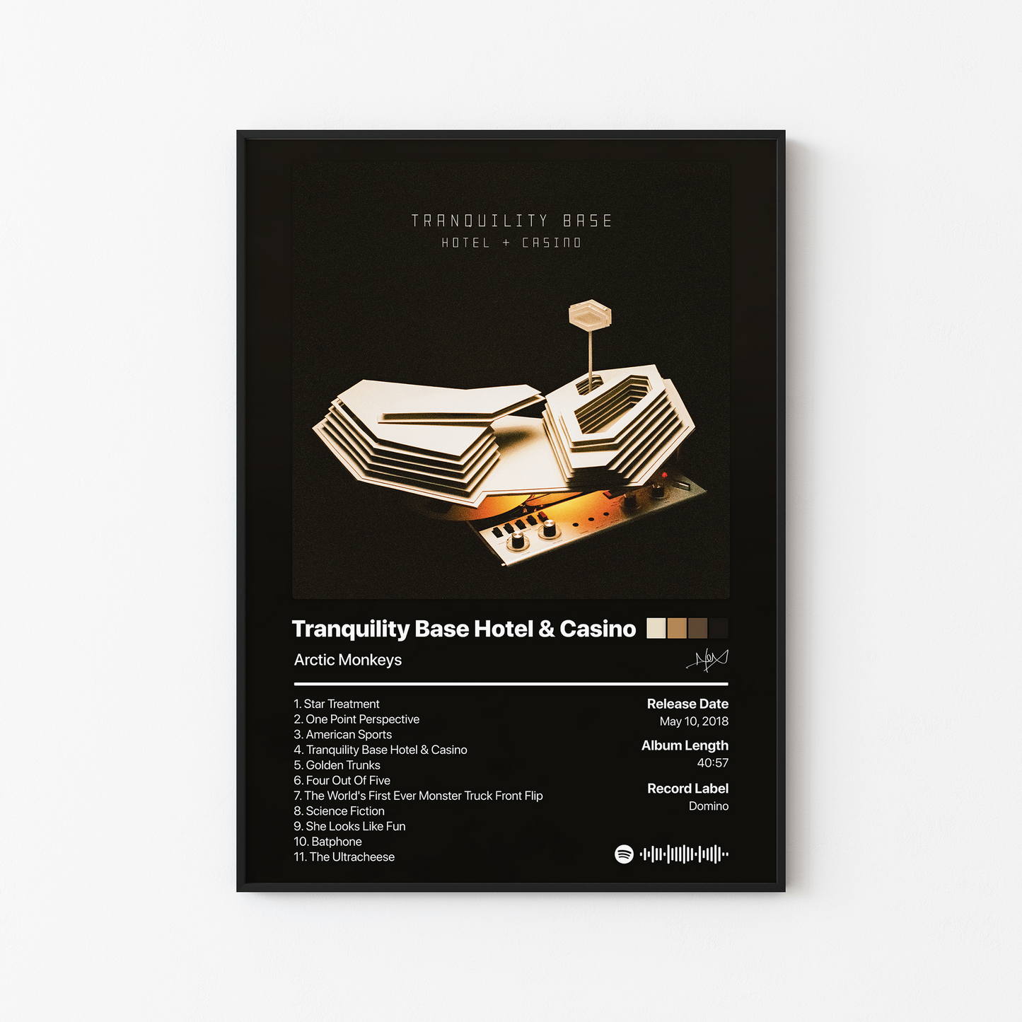Arctic Monkeys Tranquility Base Hotel & Casino Album Poster