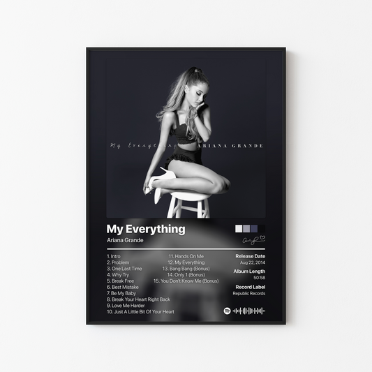 Ariana Grande My Everything Album Poster