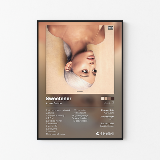 Ariana Grande Sweetener Album Poster