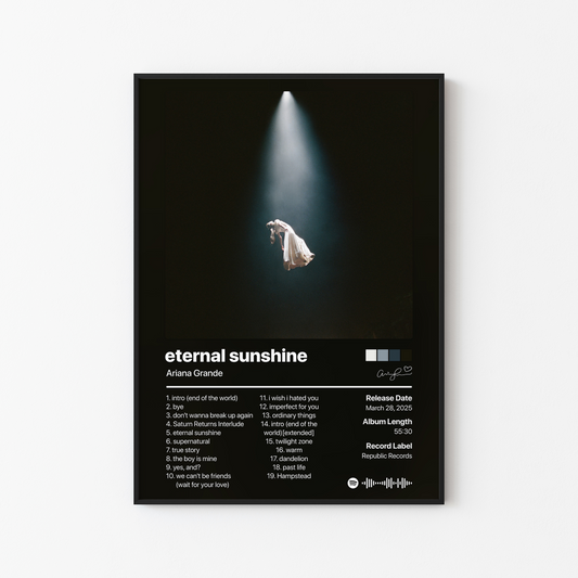 Ariana Grande eternal sunshine Album Poster