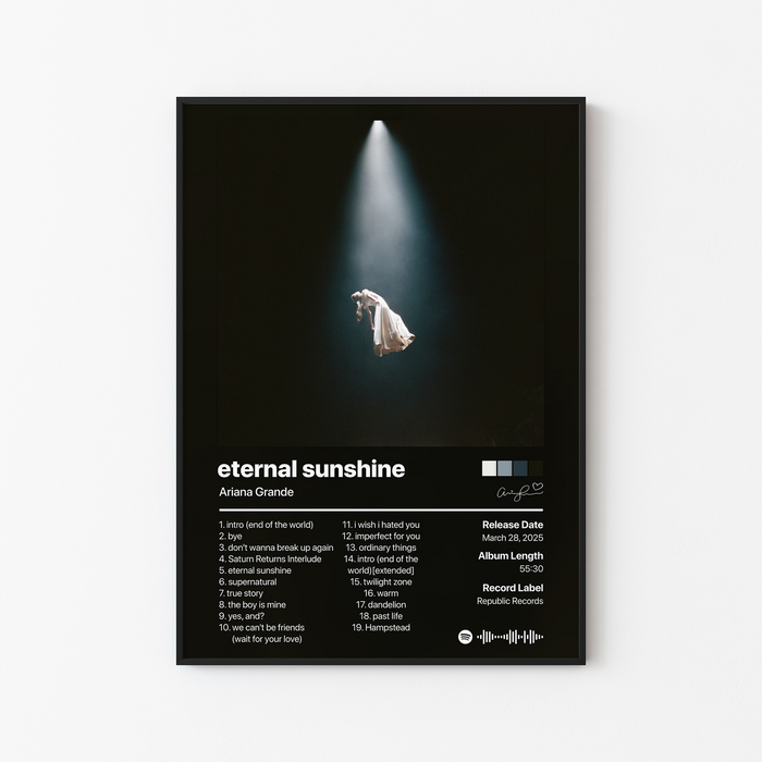 Ariana Grande eternal sunshine Album Poster
