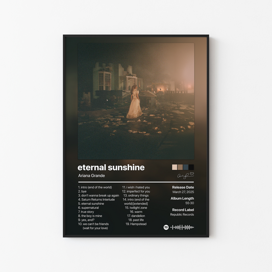 Ariana Grande eternal sunshine Album Poster