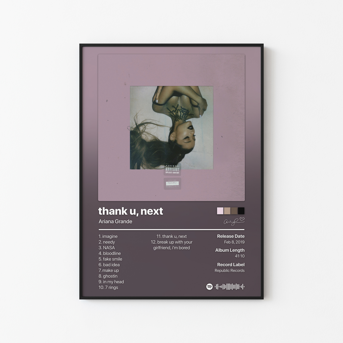 Ariana Grande thank u next Album Posters v2