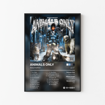 BabyChiefDoit ANIMALS ONLY (ICE COLD) Album Poster