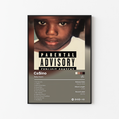 Baby Keem Casino Album Poster