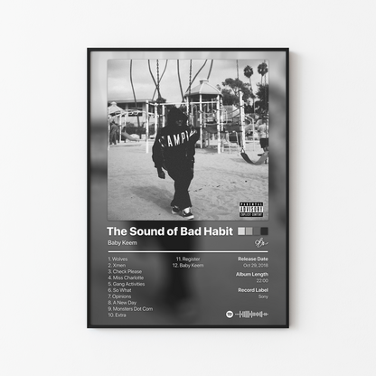 Baby Keem The Sound of Bad Habit Album Poster