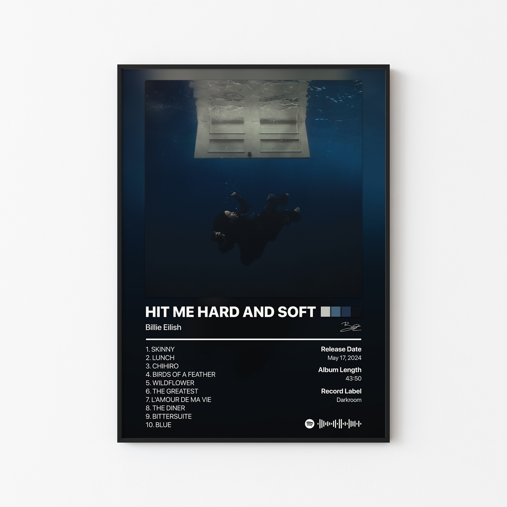 Billie Eilish HIT ME HARD AND SOFT Album Poster