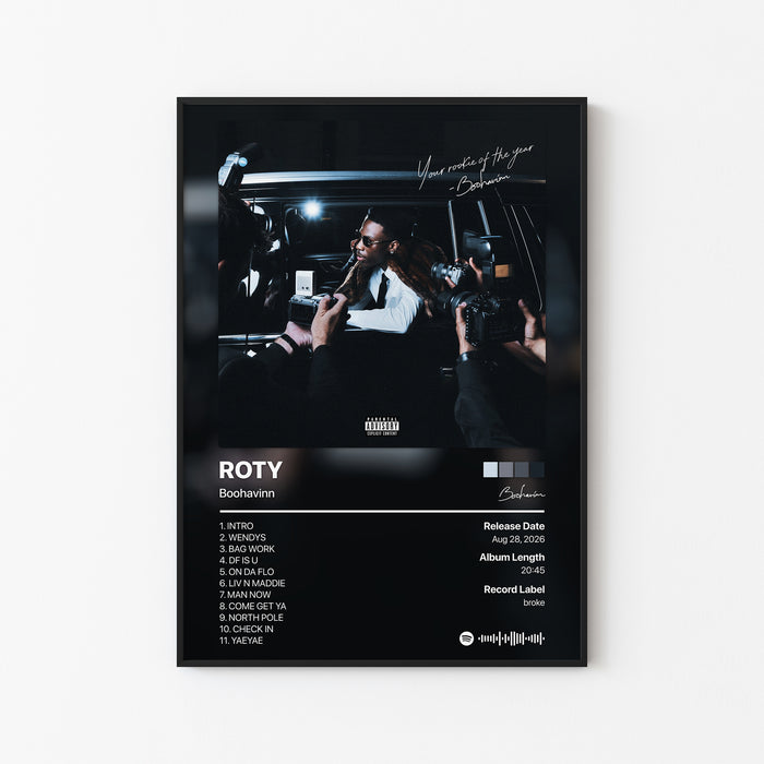 Boohavinn ROTY Album Poster