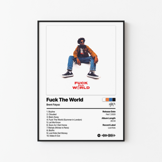 Brent Faiyaz Fuck The World Album Poster