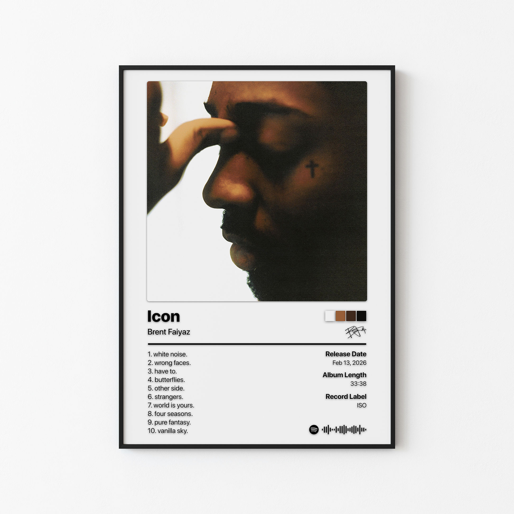 Brent Faiyaz Icon Album Poster