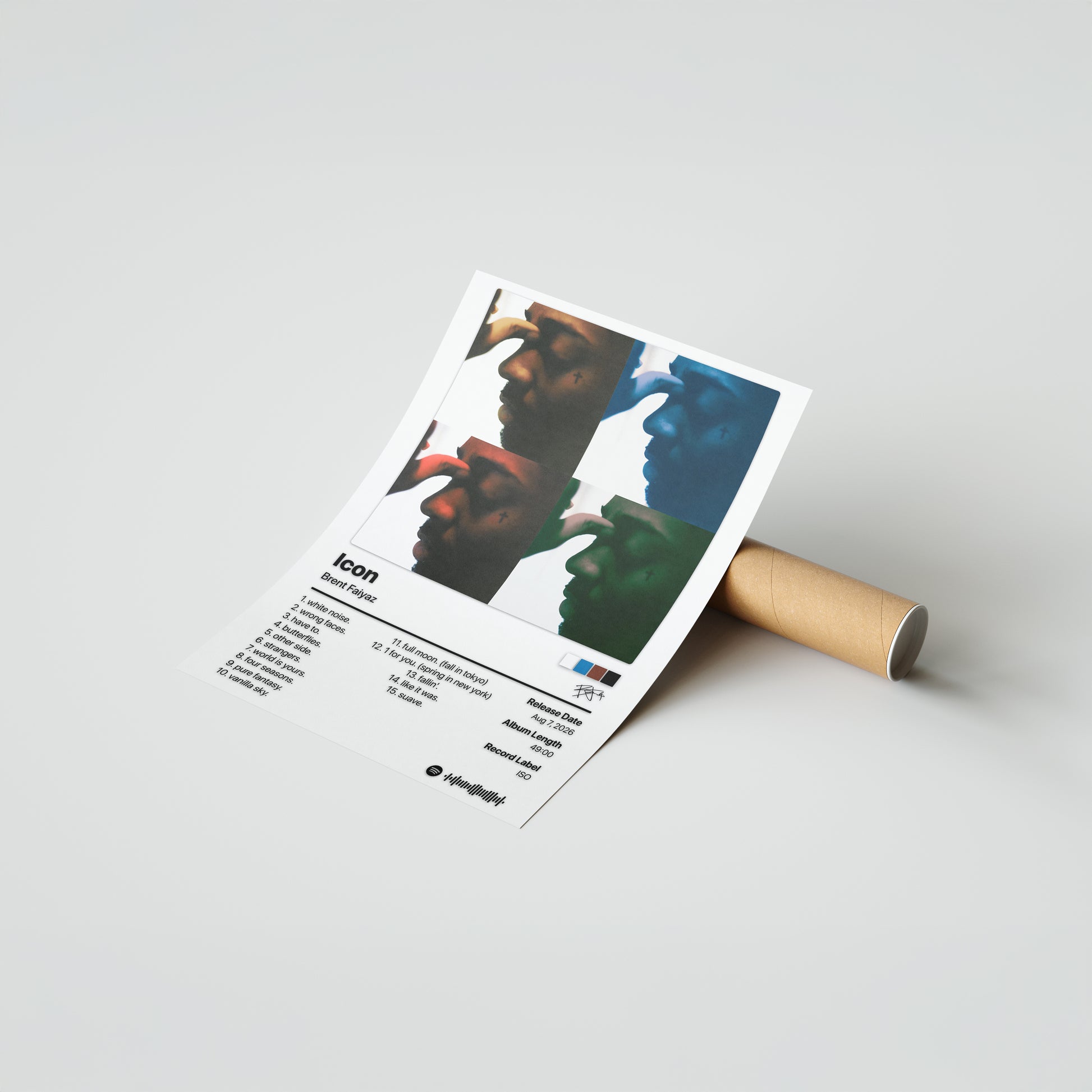 Brent Faiyaz Icon (Director's Cut) Album Poster