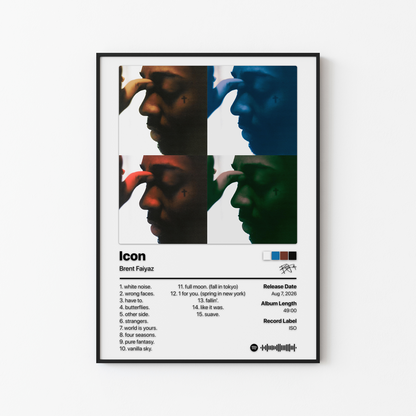 Brent Faiyaz Icon (Director's Cut) Album Poster