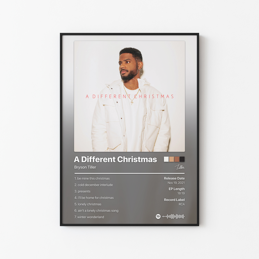 Bryson Tiller A Different Christmas Album Poster