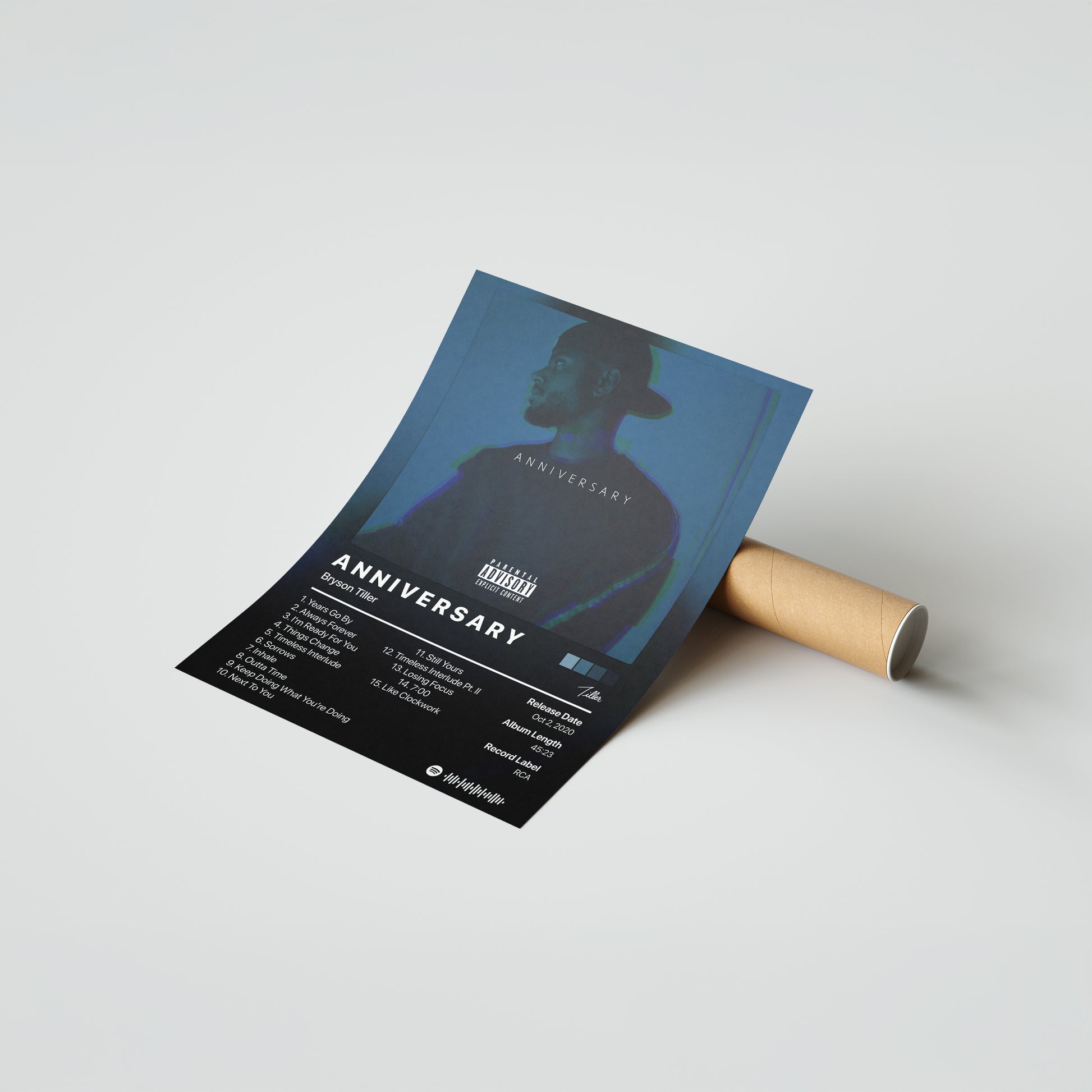 Bryson Tiller ANNIVERSARY Album Poster