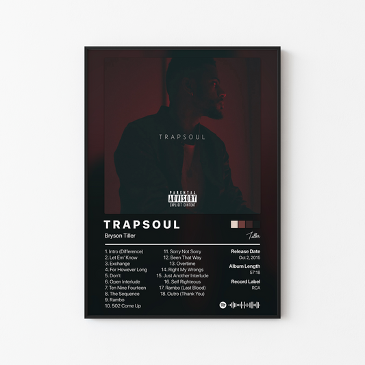 Bryson Tiller TRAPSOUL Album Poster
