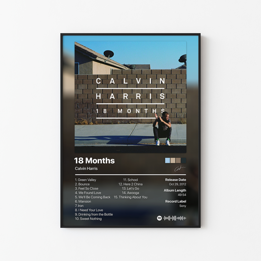 Calvin Harris 18 Months Album Poster