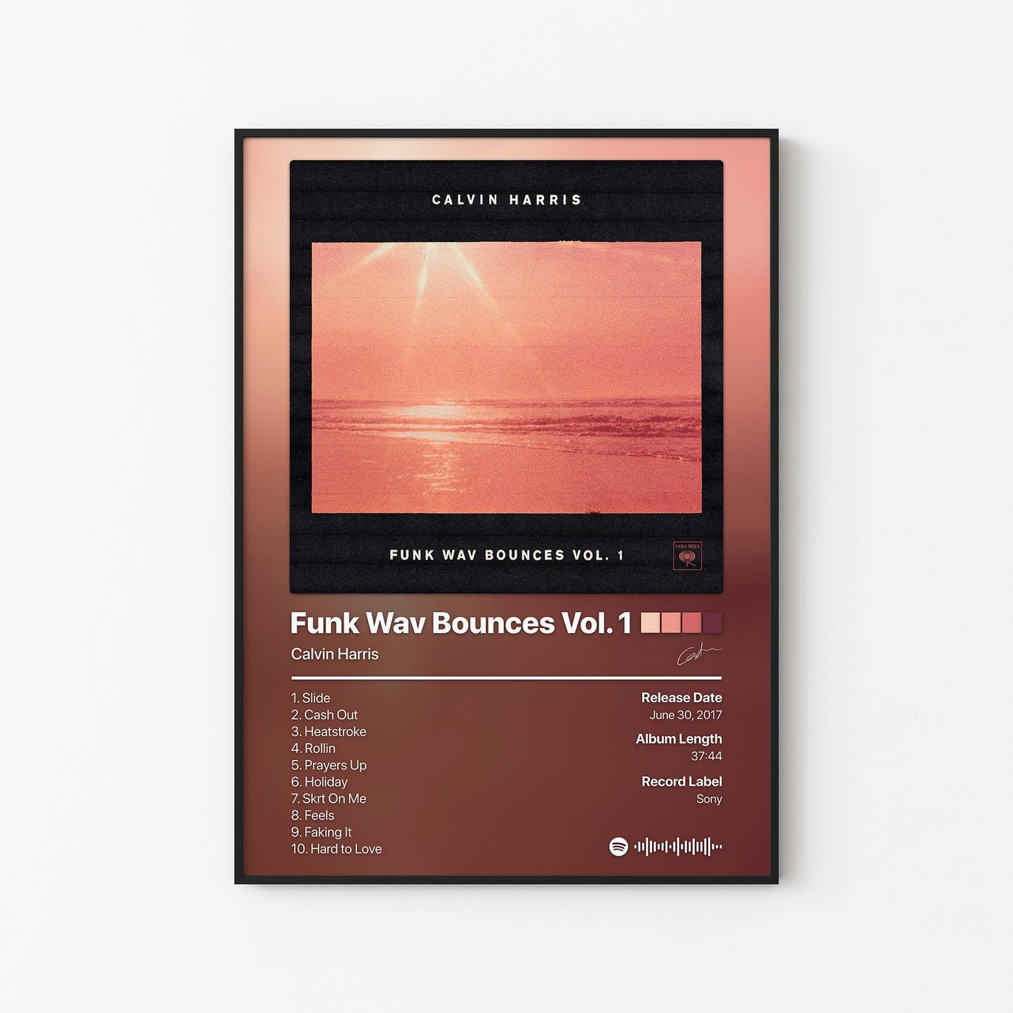 Calvin Harris Funk Wav Bounces Vol. 1 Album Poster