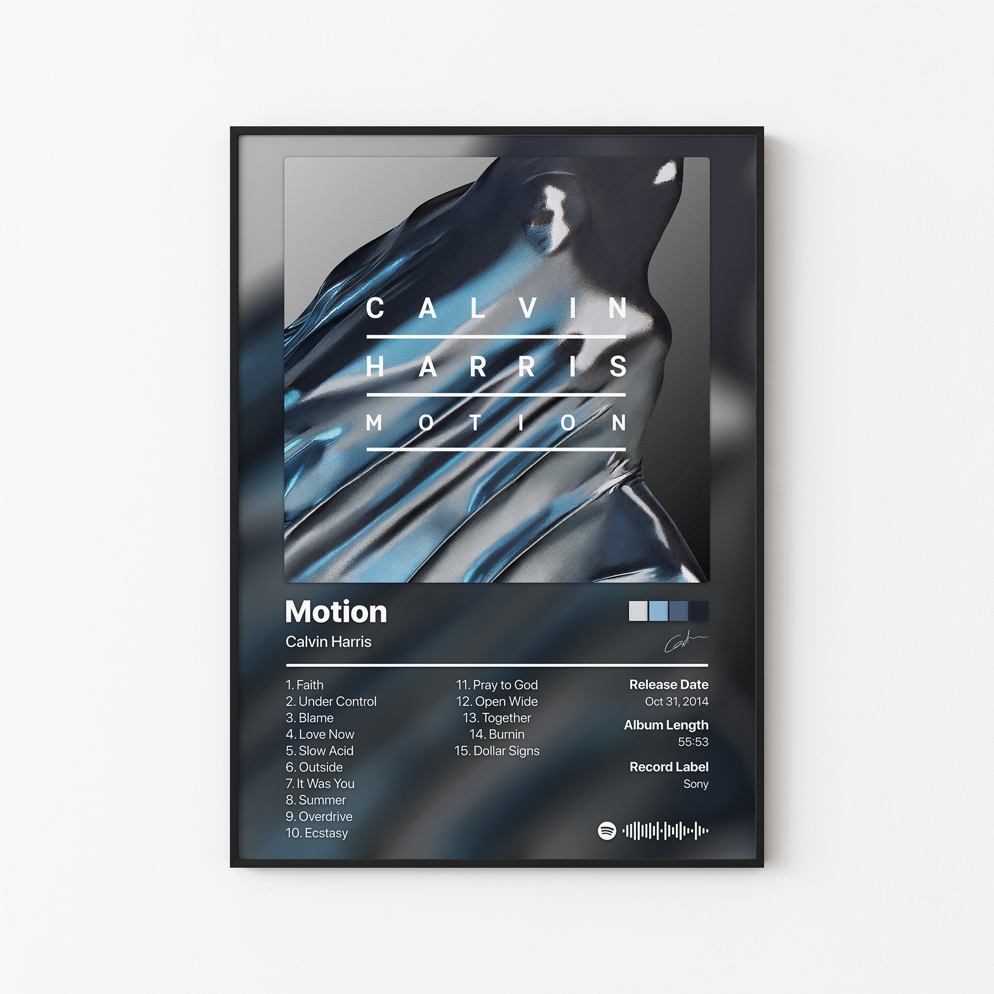 Calvin Harris Motion Album Poster