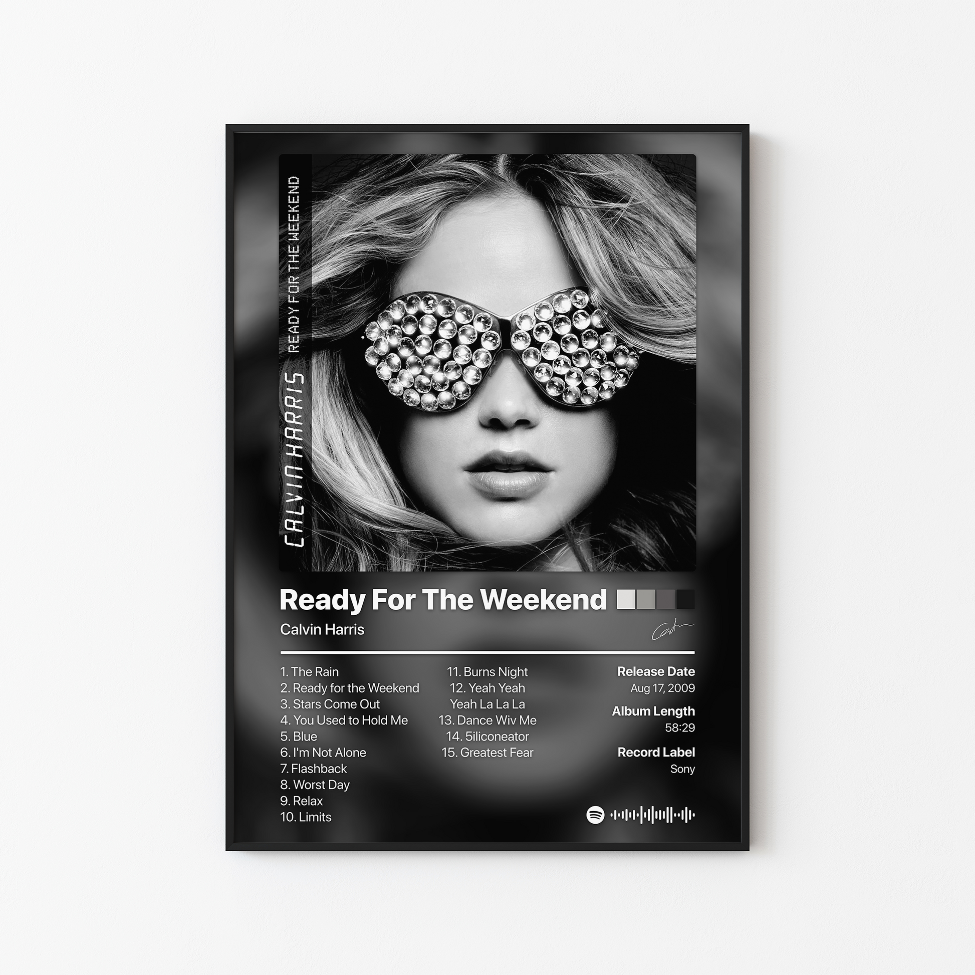 Calvin Harris Ready For The Weekend Album Poster