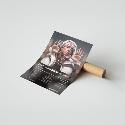 Central Cee CAN'T RUSH GREATNESS Album Poster