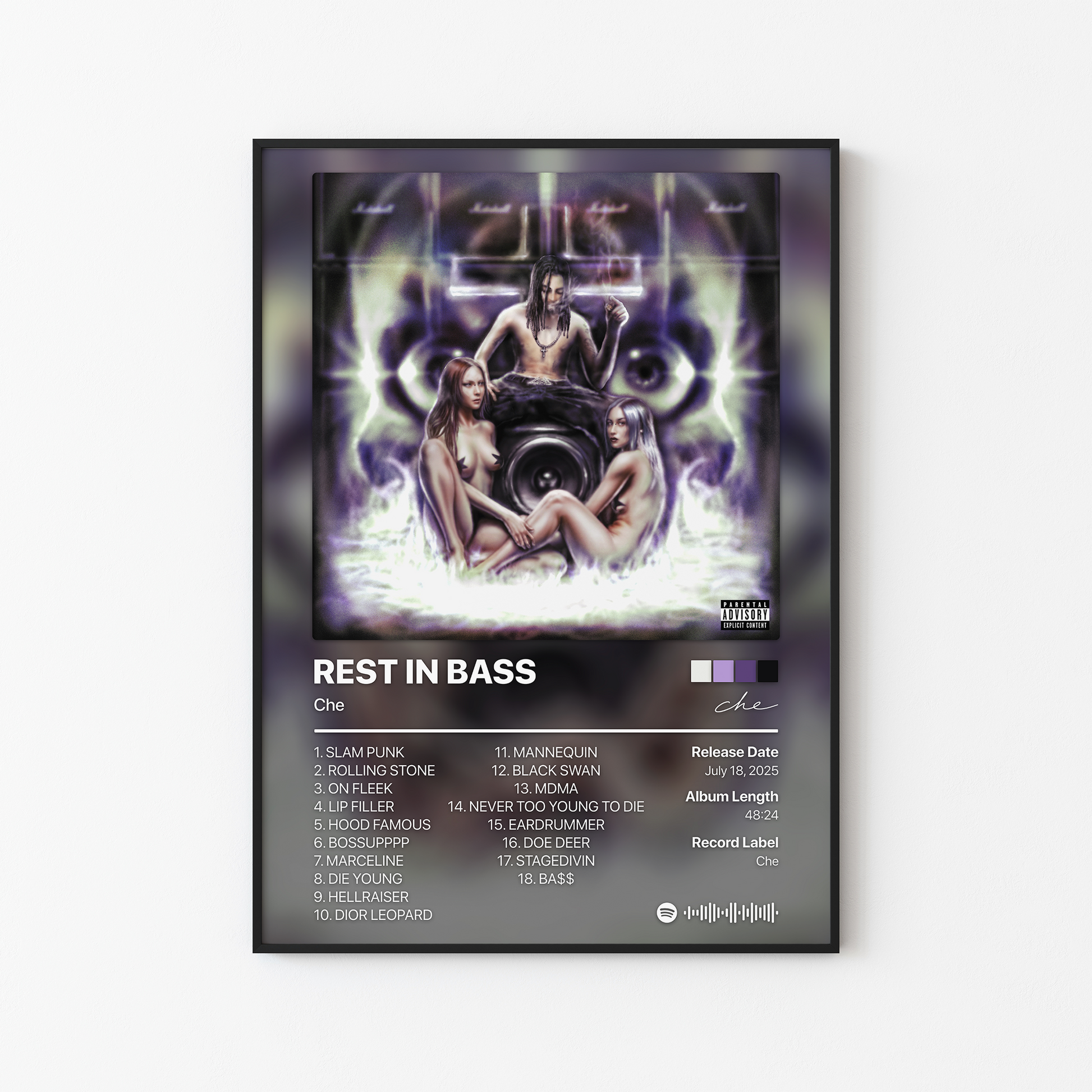 Che REST IN BASS Album Poster