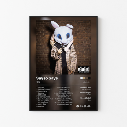 Che Sayso Says Album Poster