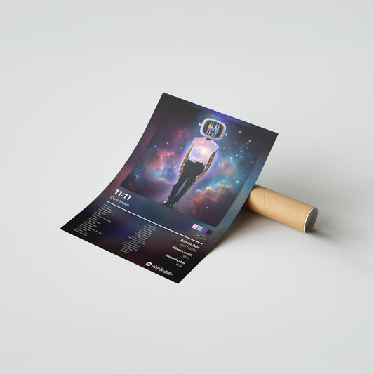 Chris Brown 1 1 1 1 (Deluxe) Album Poster