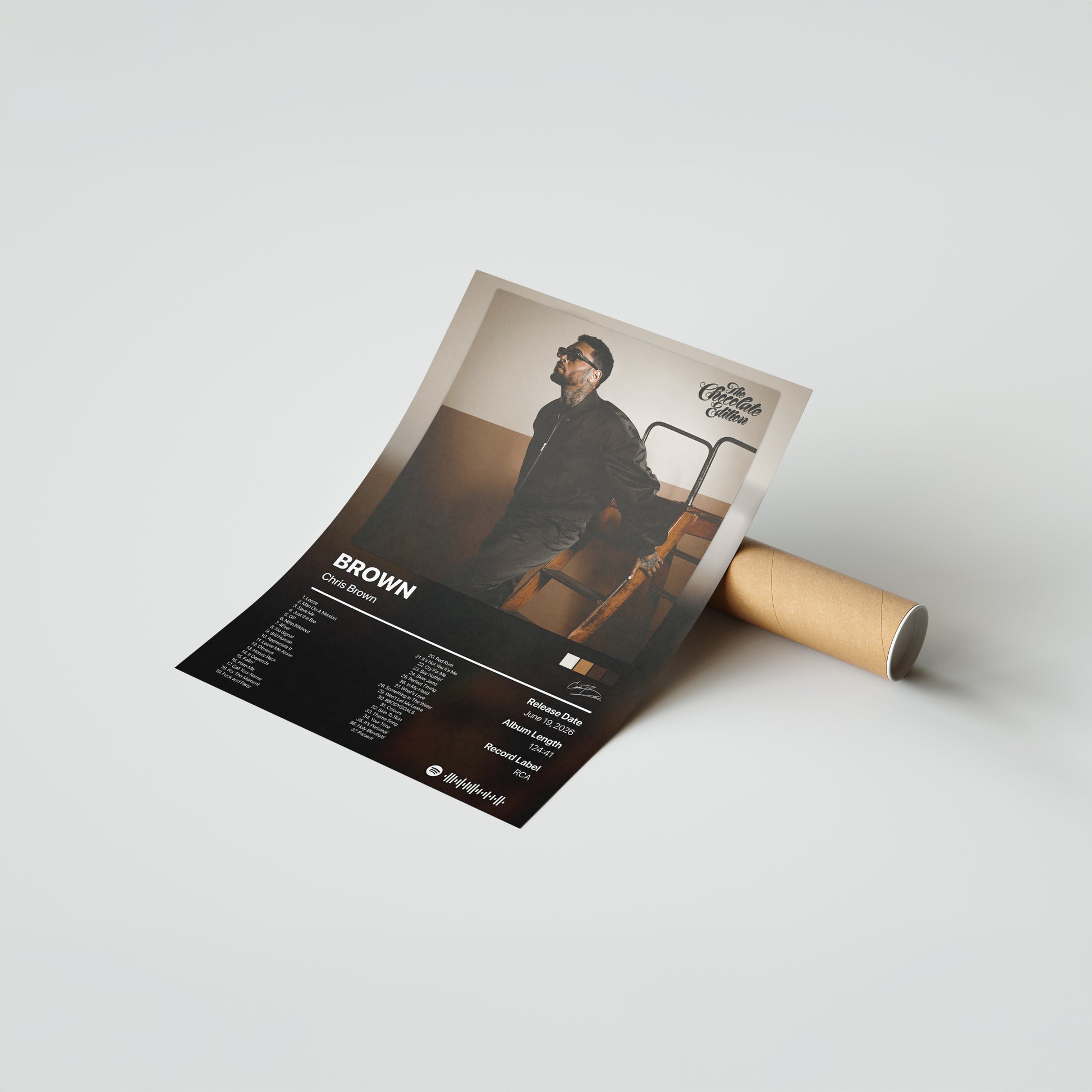 Chris Brown BROWN (The Chocolate Edition) Album Poster