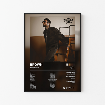 Chris Brown BROWN (The Chocolate Edition) Album Poster
