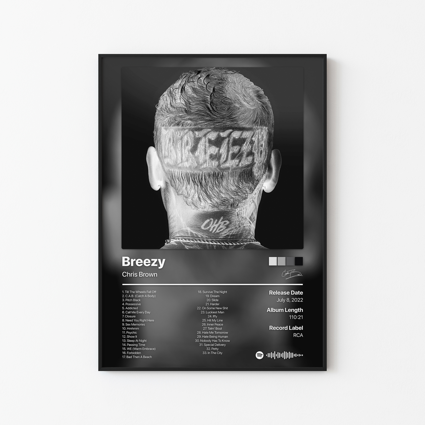 Chris Brown Breezy (Deluxe) Album Poster