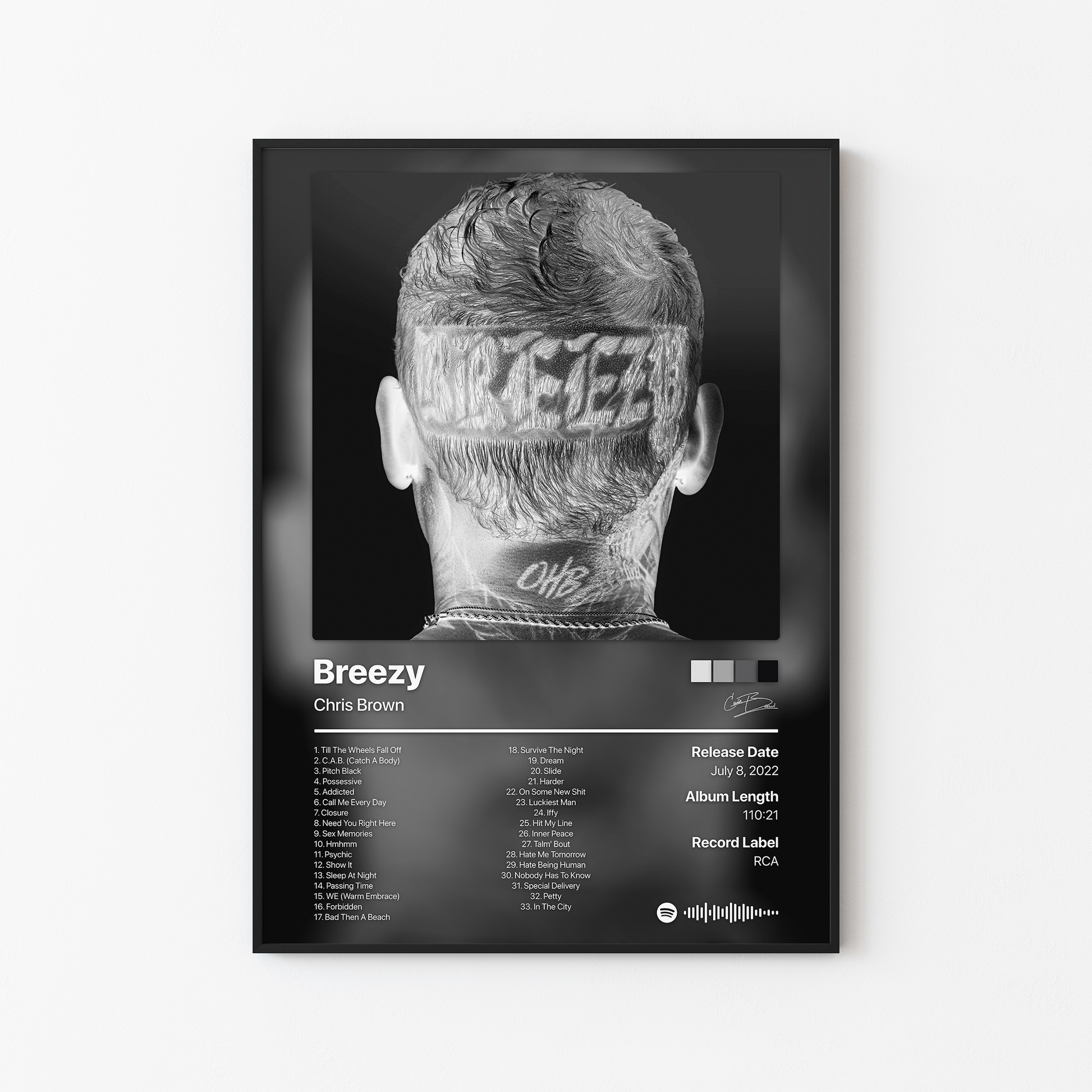 Chris Brown Breezy (Deluxe) Album Poster