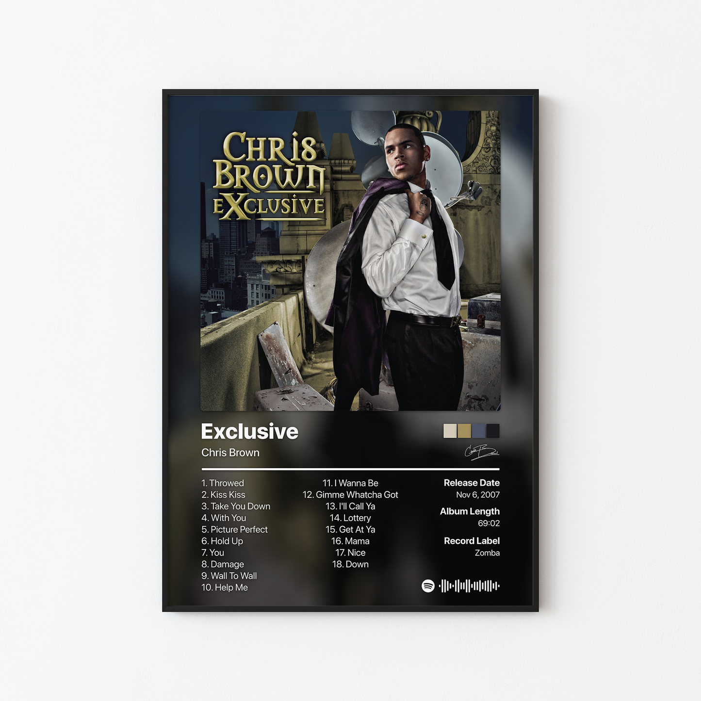 Chris Brown Exclusive Album Poster