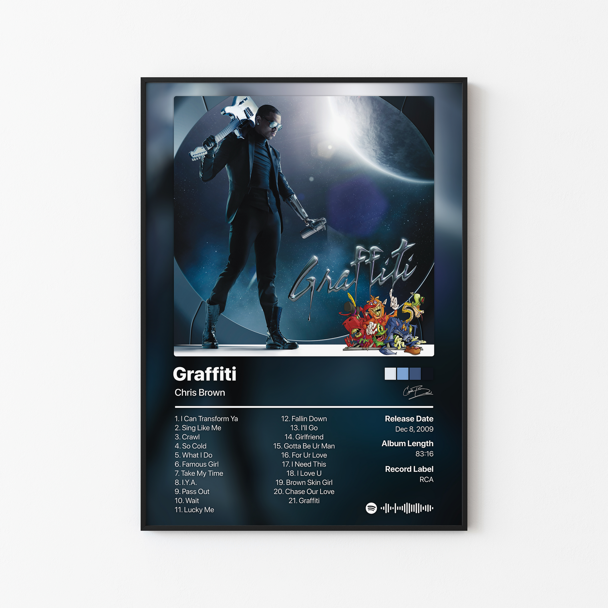 Chris Brown Graffiti Album Poster