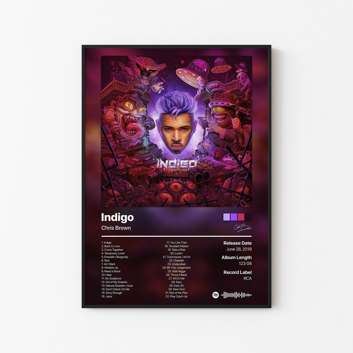 Chris Brown Indigo Album Poster