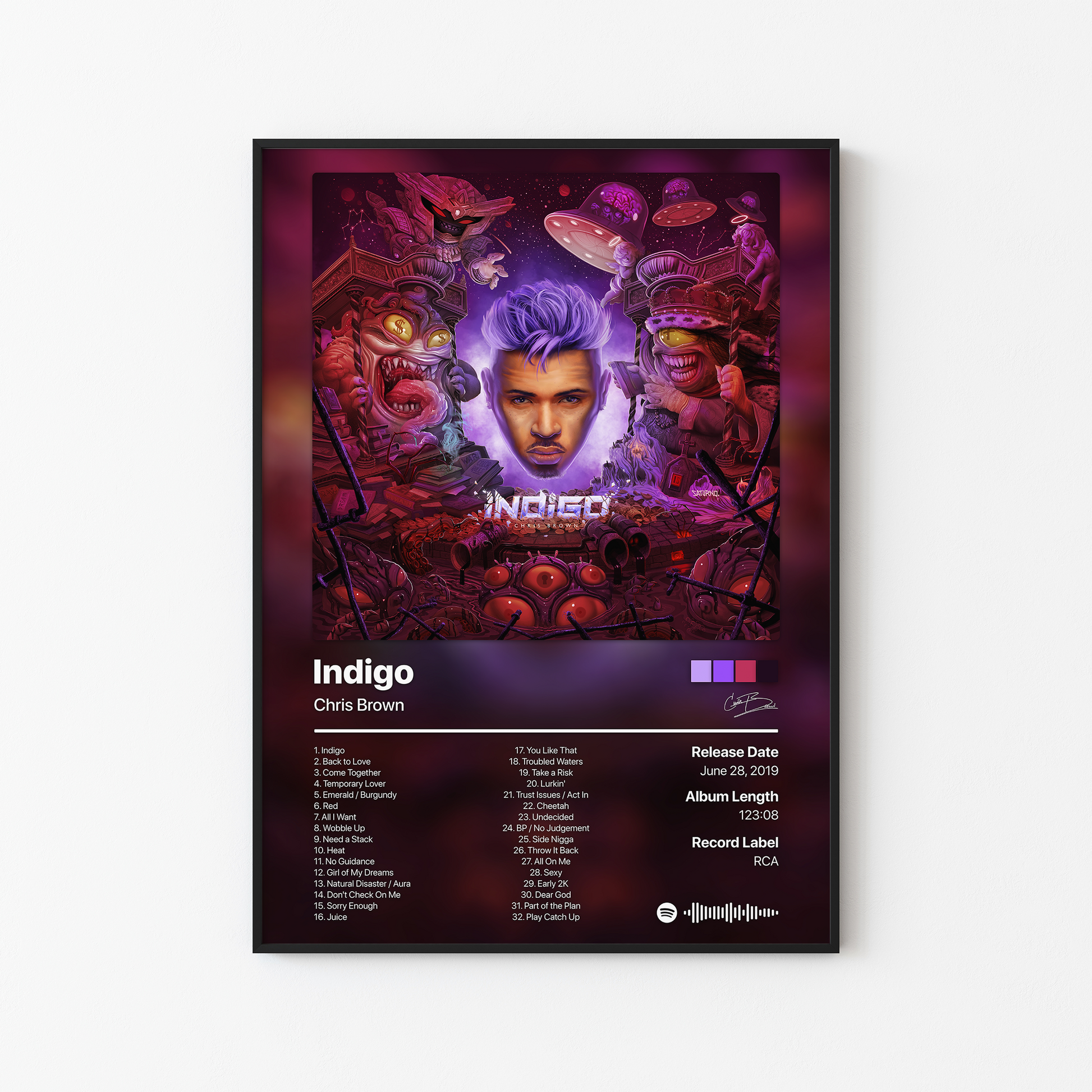 Chris Brown Indigo Album Poster