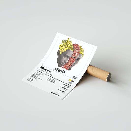 Chris Brown Slime and B Album Poster