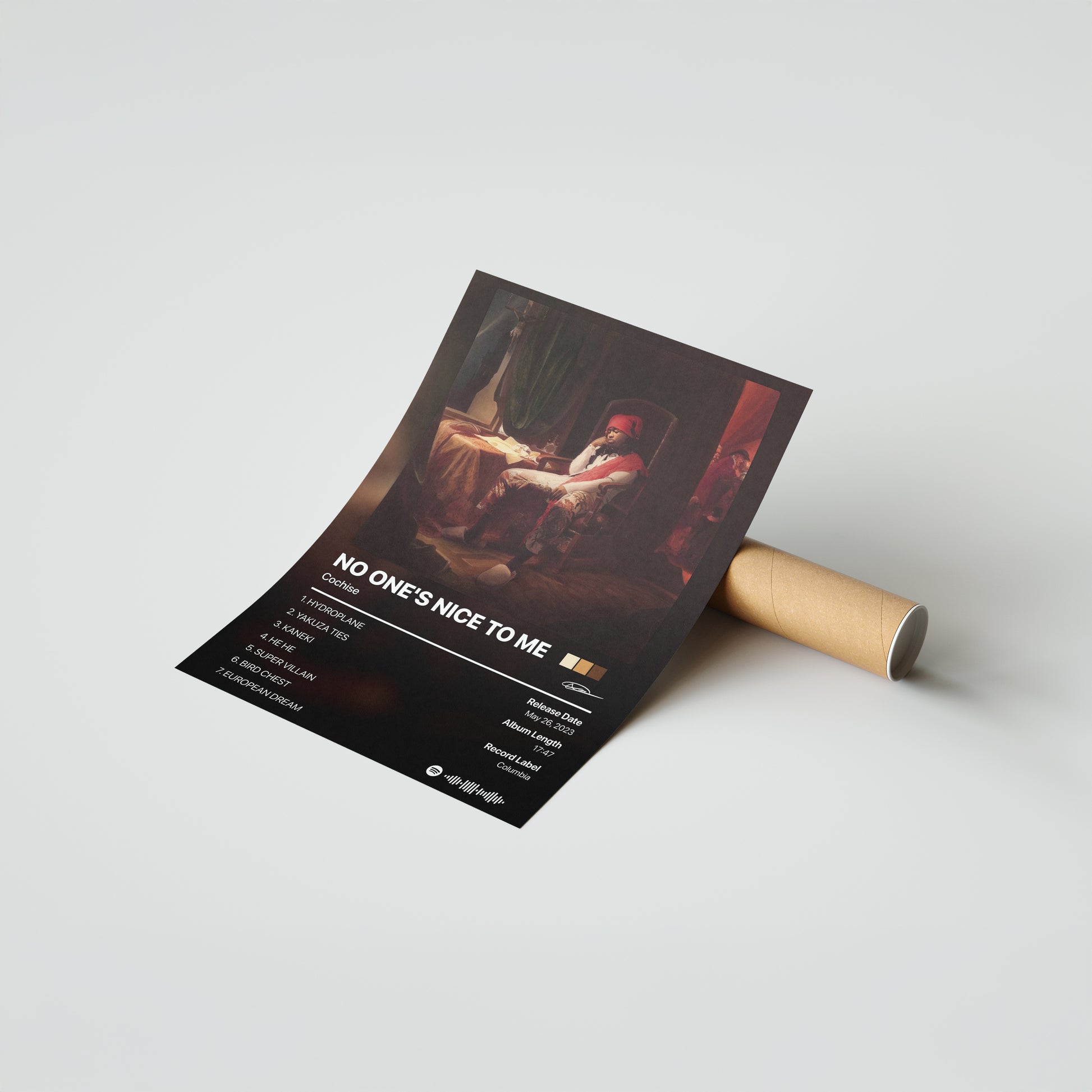 Cochise NO ONE'S NICE TO ME Album Poster