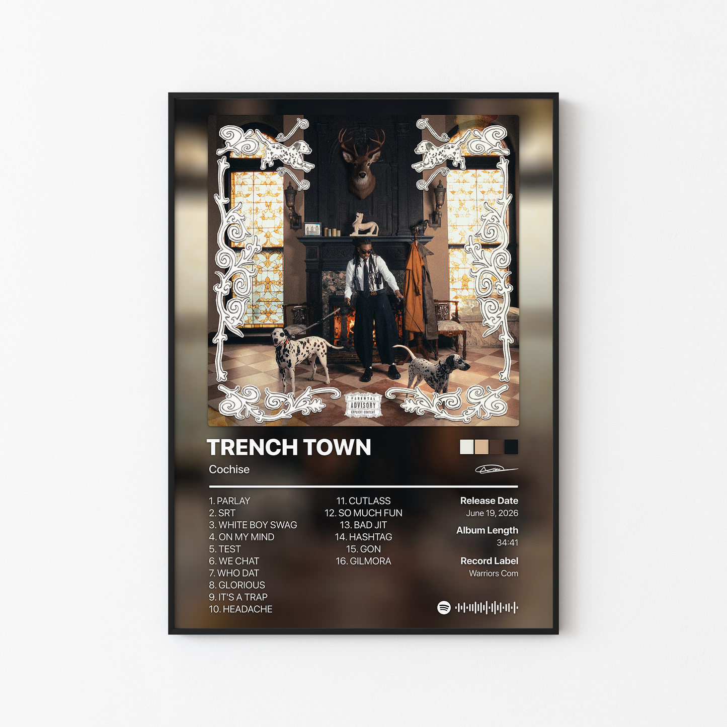 Cochise TRENCH TOWN Album Poster