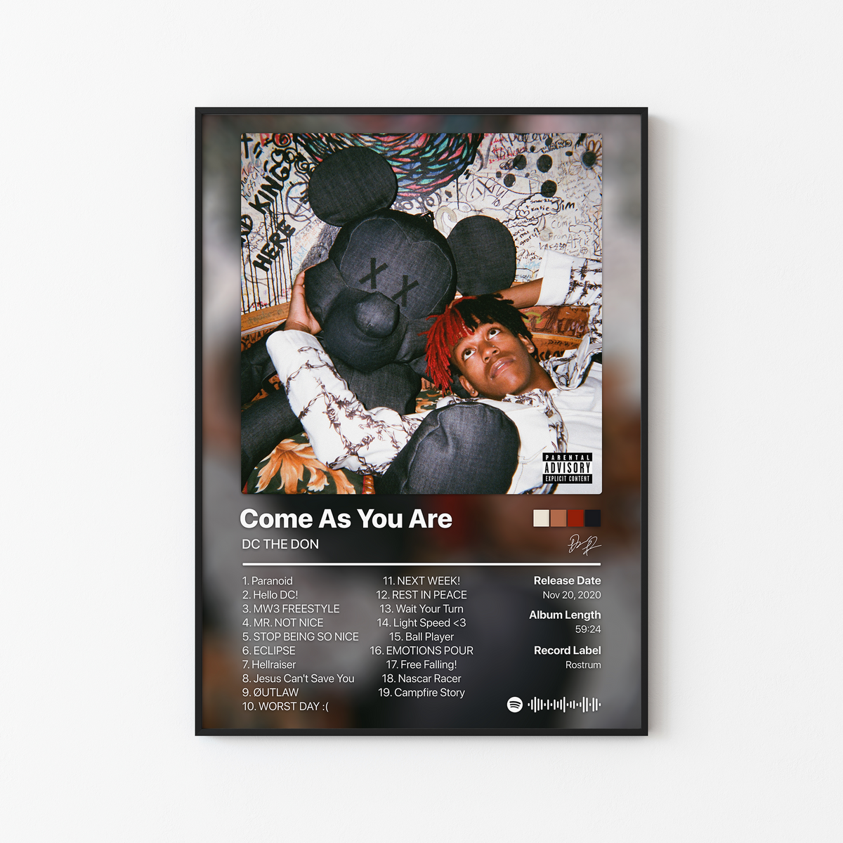 DC THE DON Come As You Are (Deluxe) Album Poster