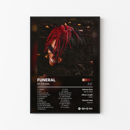 DC THE DON FUNERAL Album Poster