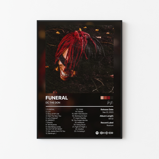 DC THE DON FUNERAL Album Poster