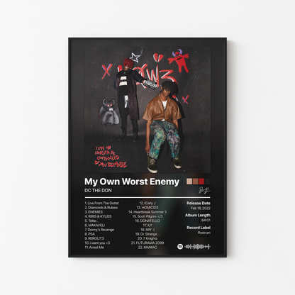 DC THE DON My Own Worst Enemy Album Poster