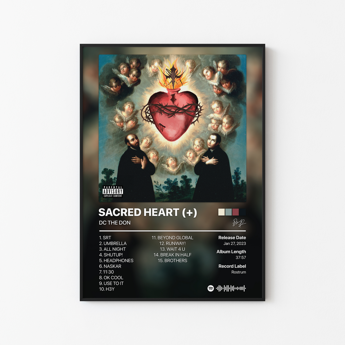 DC THE DON SACRED HEART (+) Album Poster
