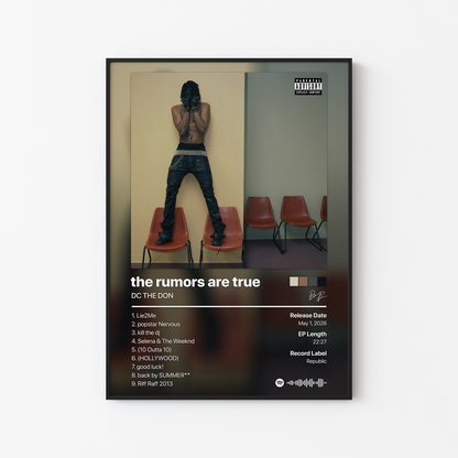 DC THE DON the rumors are true Album Poster
