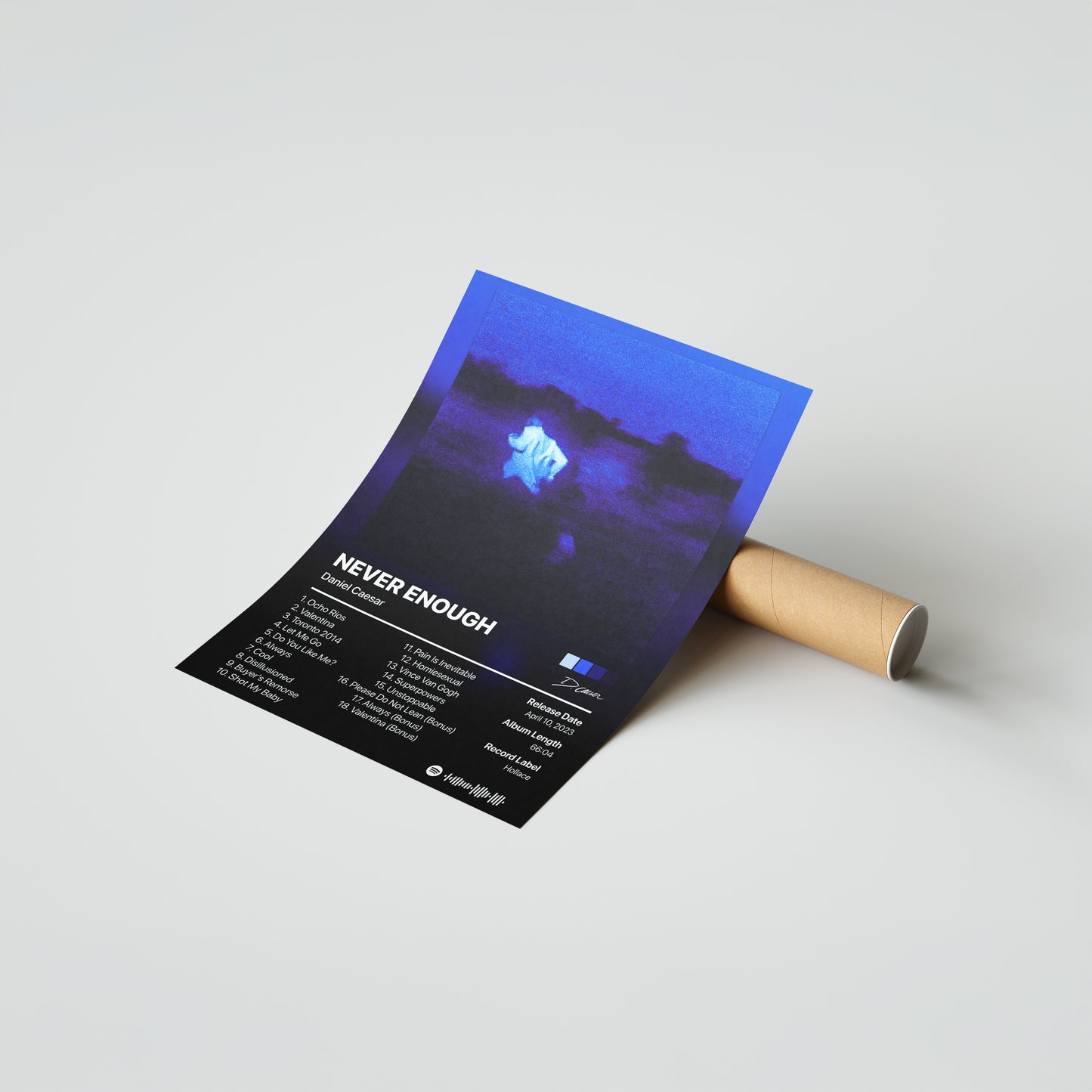 Daniel Caesar NEVER ENOUGH Album Poster