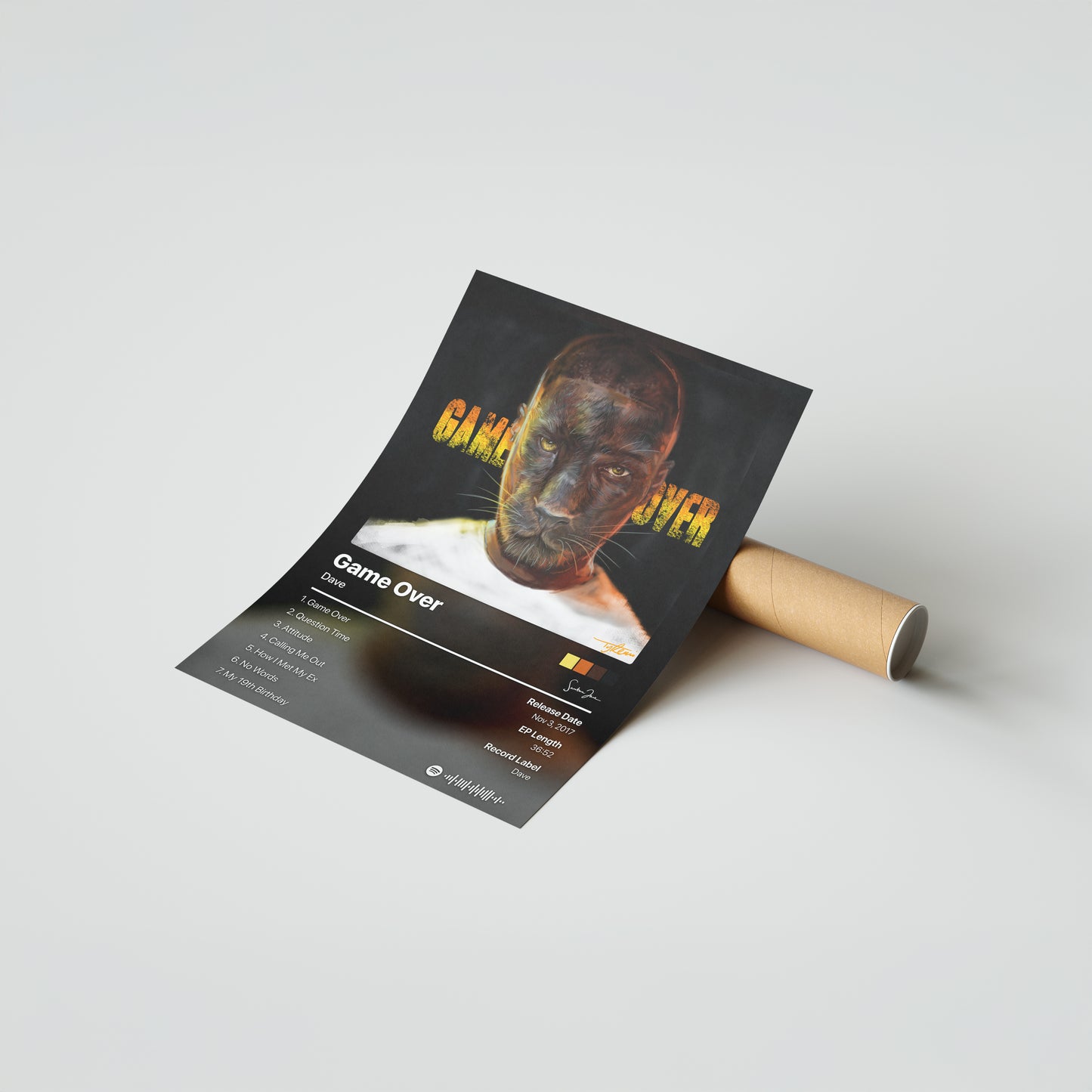 Dave Game Over Album Poster