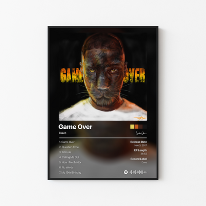 Dave Game Over Album Poster