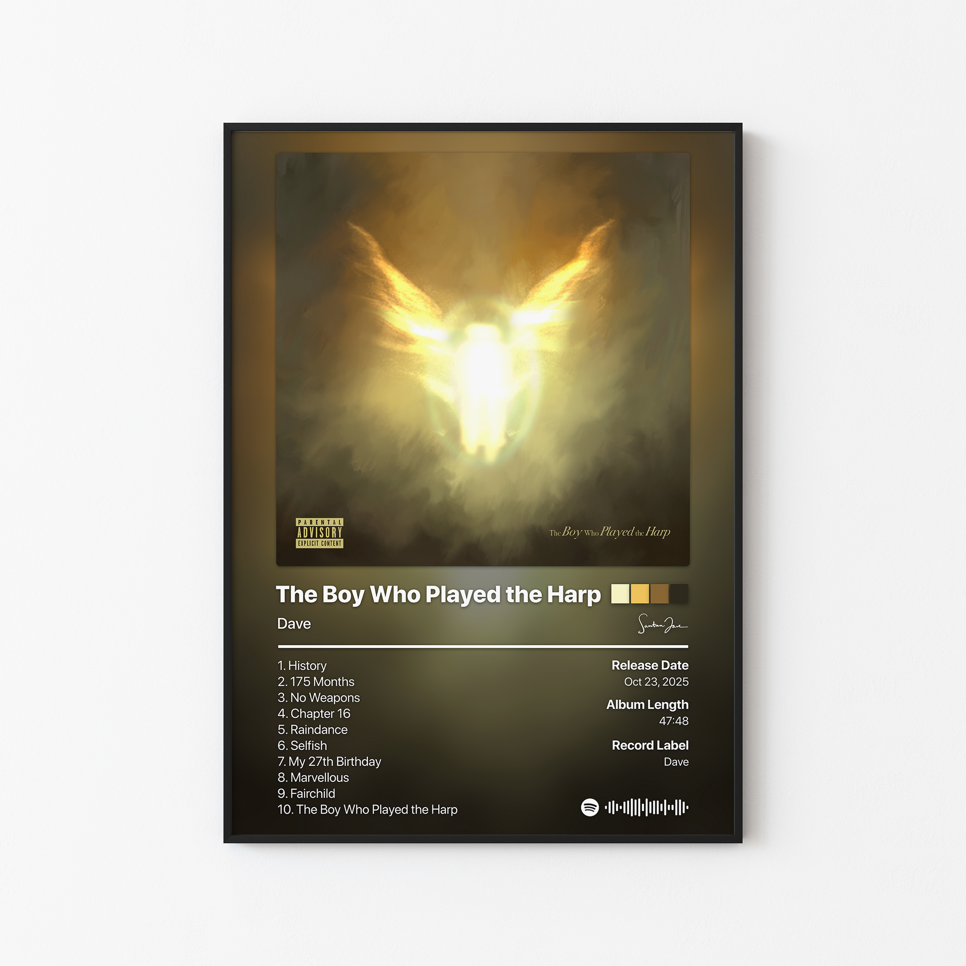 Dave The Boy Who Played the Harp Album Poster